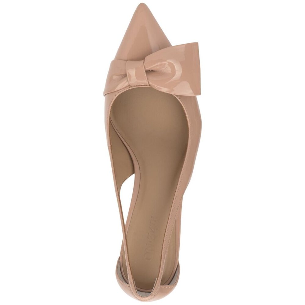 On 34th Womens Elayne Cutout Pumps Heels 10020348000 Nude Patent Brown 9.5M - Picture 9 of 10